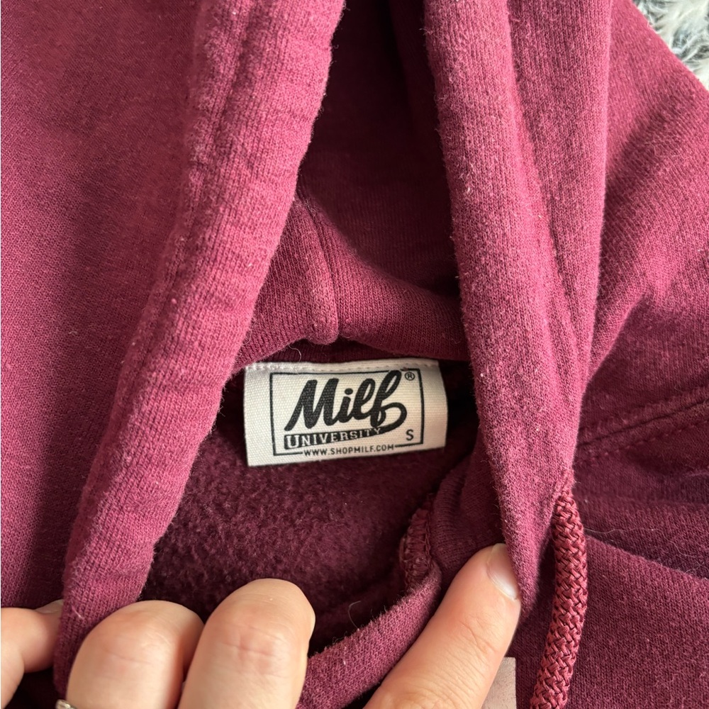 Milf University Maroon Hoodie